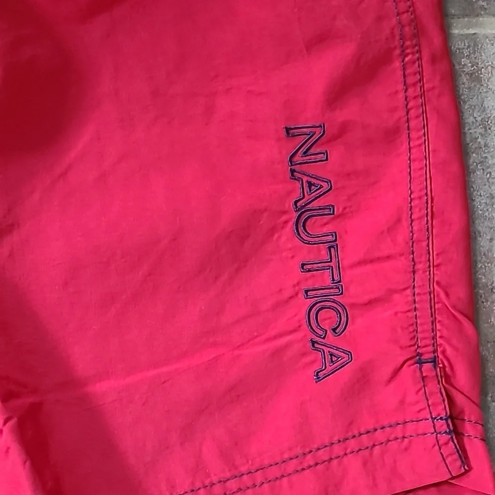 Nautica Red Swim‎ Trunks size large